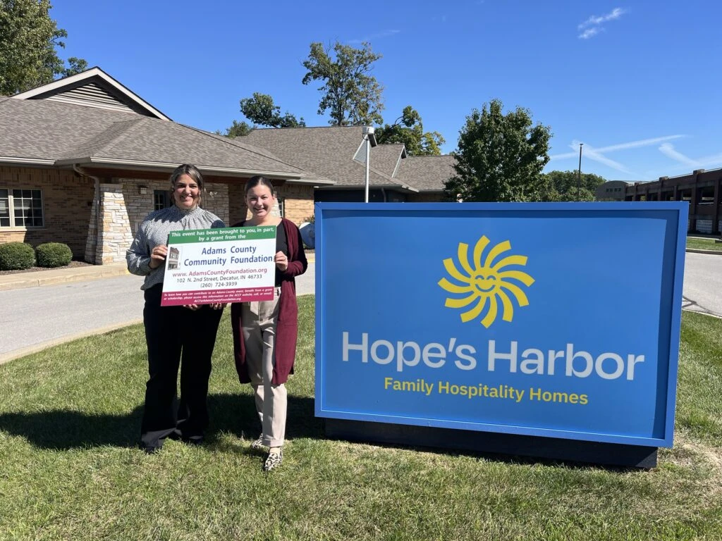 Hope’s Harbor Receives $3,500 Grant from Adams County Community Foundation